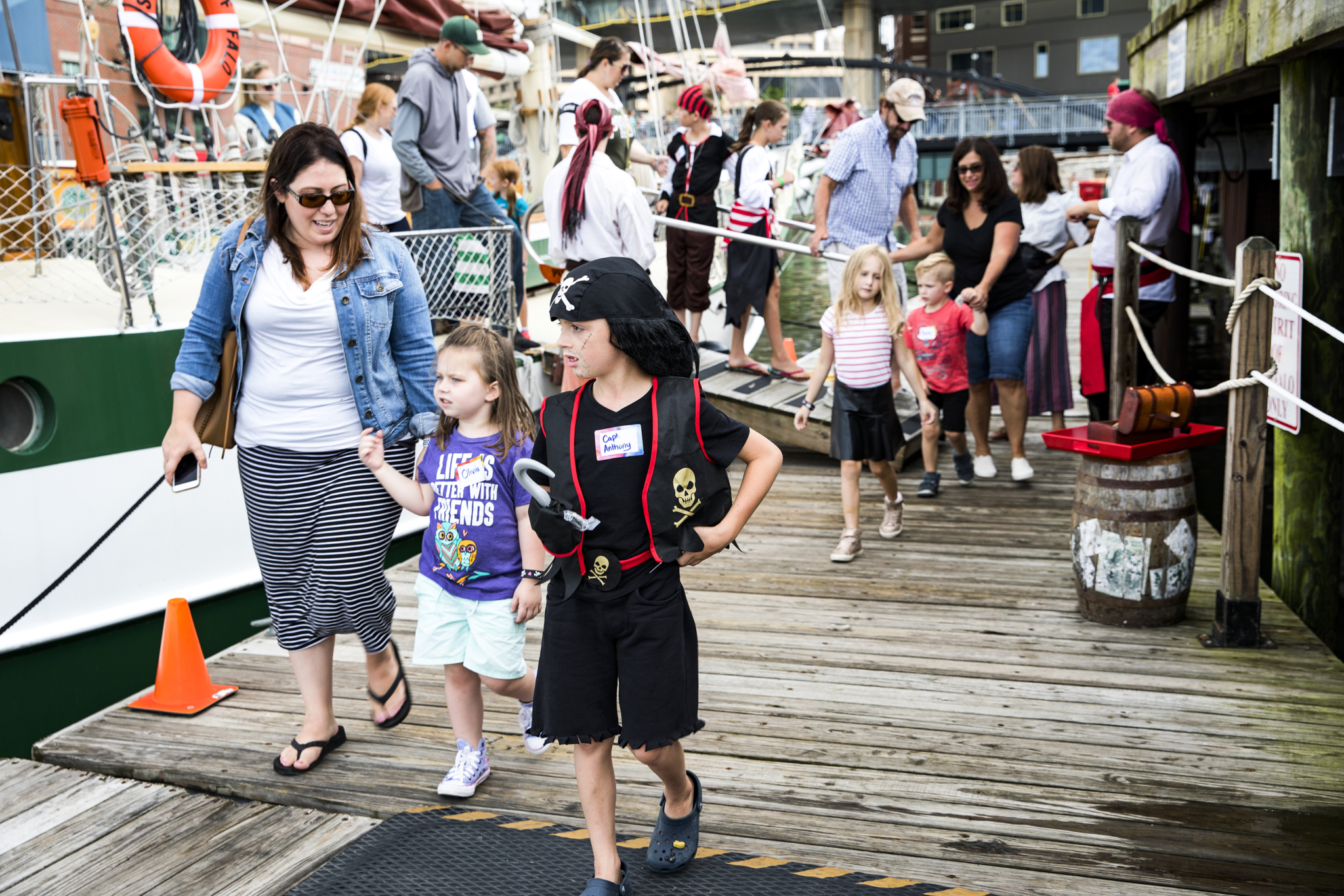 Kids Dressed for Pirate Tour