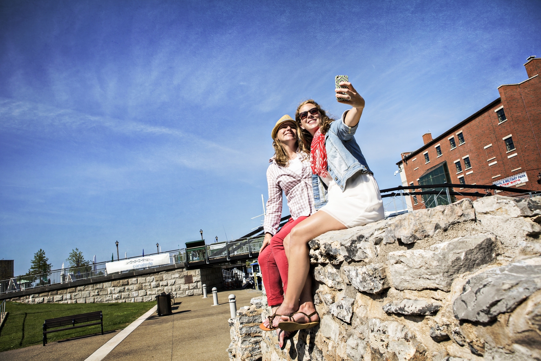 Two Girls Taking a Selfie