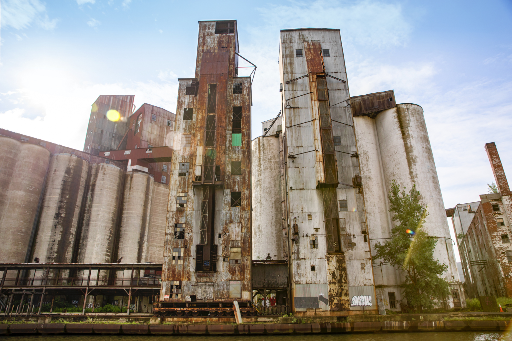 Two Silos in Buffalo, NY